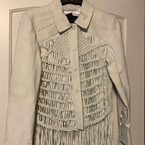 Wonderwest Boot Barn macrame leather shirt Medium